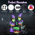 6-Foot Witches with Cauldron Inflatable product image