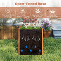 Wooden Raised Garden Bed with Open-Ended Base and Trellis product image