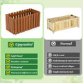 Outdoor Solid Wood Patio Slat Style Flower Planter product image