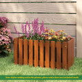 Outdoor Solid Wood Patio Slat Style Flower Planter product image