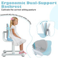 Kids' Desk Chair with Double Back Support and Adjustable Height product image