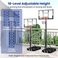 Height-Adjustable Outdoor Portable Basketball Hoop product image
