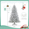 Snow-Flocked Artificial Christmas Tree with LED Lights and Remote Control product image