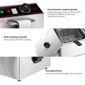3400W Electric Dual Tank Deep Fryer product image