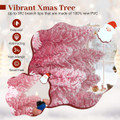 Snow-Flocked Artificial Pink Christmas Tree with LED Lights  product image