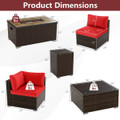 7-Piece Outdoor Furniture Set with 32" Fire Pit Table  product image