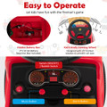 Kids' Foot-to-Floor Fire Truck with Music and Bubble Maker product image