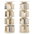  4-Tier Rotating Bookshelf with 360° Display Rack and Dividers product image