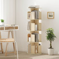  4-Tier Rotating Bookshelf with 360° Display Rack and Dividers product image