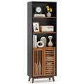 5-Tier Bookcase with 3-Position Adjustable Shelf  and Sliding Doors product image