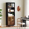 5-Tier Bookcase with 3-Position Adjustable Shelf  and Sliding Doors product image