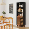 5-Tier Bookcase with 3-Position Adjustable Shelf  and Sliding Doors product image