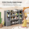 4-Tier Large Storage Cabinet with 6 Cubbies and 8 Removable Bins  product image