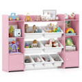 4-Tier Large Storage Cabinet with 6 Cubbies and 8 Removable Bins  product image