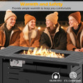 40-Inch Outdoor Propane Fire Pit with Adjustable Flames product image