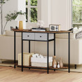 51" Polygonal Console Table with 2 Drawers product image
