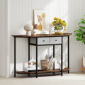 51" Polygonal Console Table with 2 Drawers product image