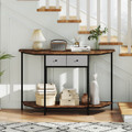 51" Polygonal Console Table with 2 Drawers product image