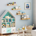 Kids Wave-Shaped Bookshelf (Set of 4) product image