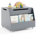 Kids Wooden Toy Box Storage Organizer with Flip-Top Lid  product image