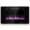 Electric Ultra Thin Wall Mounted Recessed Fireplace product image