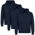 Men’s Fleece-Lined Full-Zip Hoodie (3-Pack) product image
