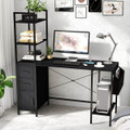 Modern Office Desk with LED Lights and Power Outlets product image