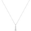 1.50 Carat Lab Created Diamond Three Stone Necklace product image
