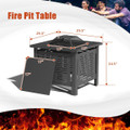 7 Piece Outdoor Patio Furniture Set with Fire Pit Table product image