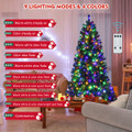 Pre-Lit Hinged Christmas Tree with Remote Control product image