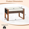 Outdoor PE Rattan Wicker Ottoman (2-Pack) product image