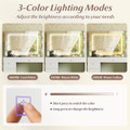 Vanity Desk with Built-in Charging Station and 3 Lighting Modes  product image