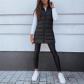 Women's Long Winter Puffer Vest product image