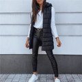 Women's Long Winter Puffer Vest product image