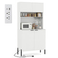 64.5” Kitchen Pantry Cabinet with Charging Station product image