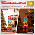 4FT Stackable Holiday Present Boxes with LED Lights product image