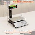 Price Computing Scale with Pole Dual LCD Display product image