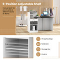 Reception Desk with Lockable Drawer and Adjustable Shelf product image
