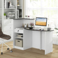 Reception Desk with Lockable Drawer and Adjustable Shelf product image