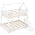 Twin-Over-Queen House Shaped Bunk Bed Frame product image