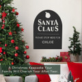 Santa Claus Personalized Christmas Stop Sign  product image