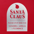 Santa Claus Personalized Christmas Stop Sign  product image