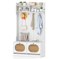 4-In-1 Hall Tree Entryway Bench with Coat Rack product image