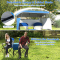 Oversized Double Beach Chair with Adjustable Canopy product image