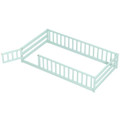 Twin Size Floor Bed with Gate and Safety Guardrails product image