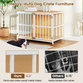 40” Heavy-Duty Dog Crate Furniture with 2 Lockable Doors product image