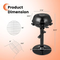 Electric BBQ Grill with Warming Rack and Temperature Control product image
