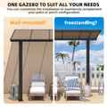 Freestanding Lean-to Hard Top Outdoor Pergola  product image