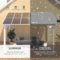 Outdoor Lean-to Hard Top Pergola product image
