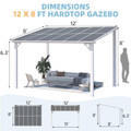 Outdoor Lean-to Hard Top Pergola product image